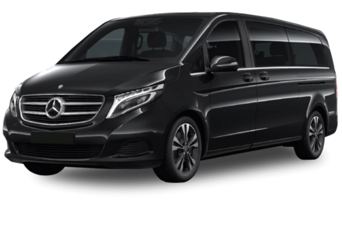 Black Mercedes minibus